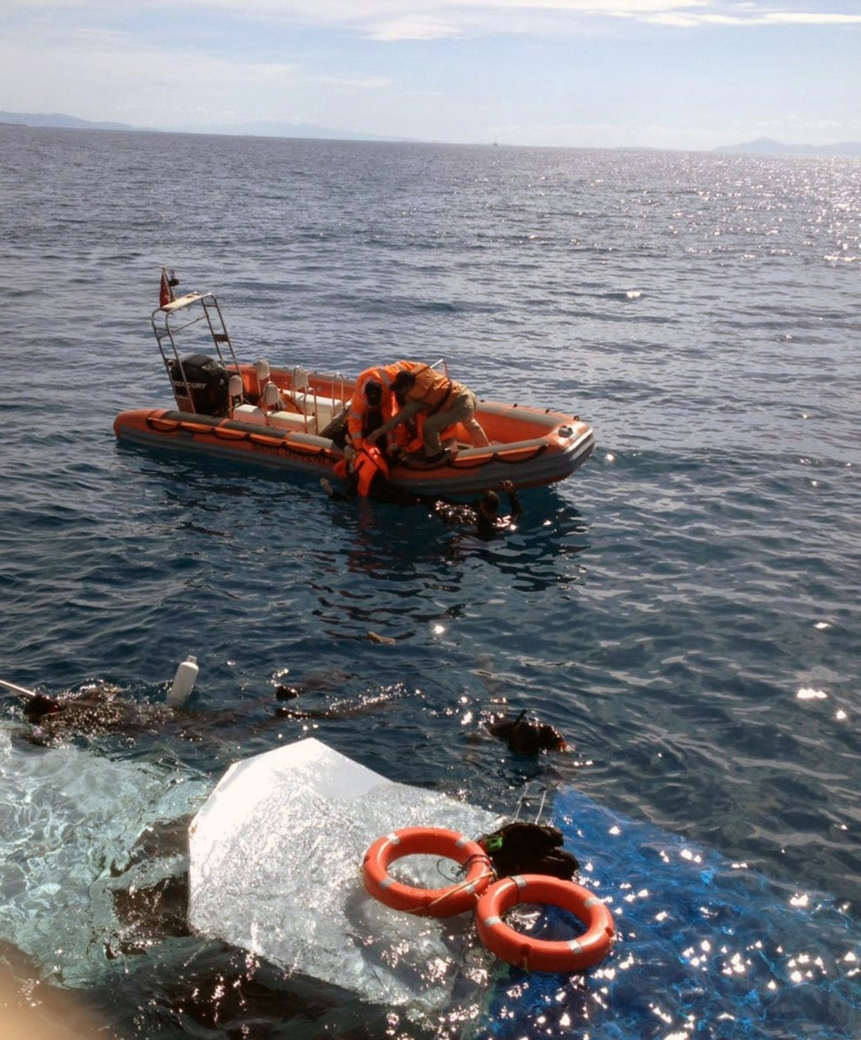 One person dies, three missing after boat sinks off Greek island of Samos
