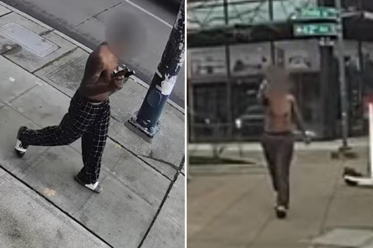 Wild new bodycam footage captures moment cops shoot and kill gun-waving maniac on Seattle street