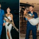 Kyle Rittenhouse breaks social media silence to announce marriage as bride totes AR-15 in photos