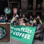 12 Starbucks strikers arrested outside Empire State Building