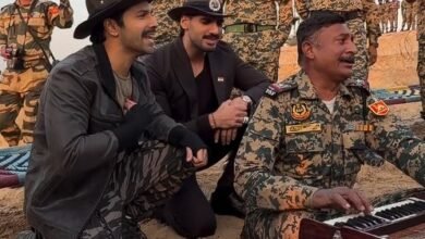 Varun Dhawan, Ahan Shetty & Sonu Nigam jam on 'Ghar Kab Aaoge’ with our Indian soldiers
