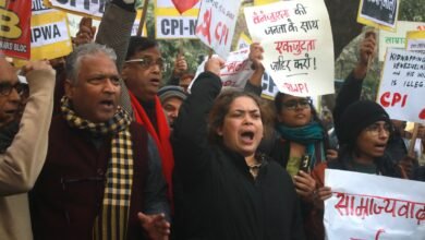 Left parties stage protest in Delhi against US action on Venezuela