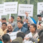 'Insulting, mislead public': BJP protests outside Delhi Assembly against Kejriwal's 'dog-counting' claim