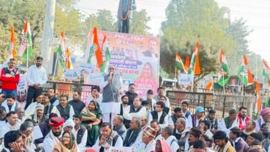 Rajasthan: Congress members in Sawai Madhopur observe day-long fast against G RAM G Act 9 Rajasthan: Congress members in Sawai Madhopur observe day-long fast against G RAM G Act