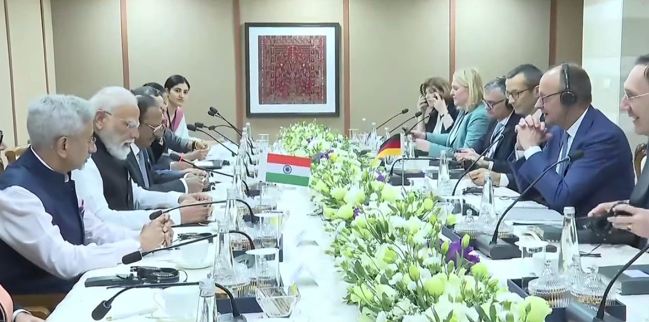 PM Modi holds delegation-level talks with German Chancellor Merz at Gandhinagar's Mahatma Mandir 1 PM Modi holds delegation-level talks with German Chancellor Merz at Gandhinagar's Mahatma Mandir