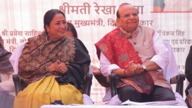 Delhi LG, CM Rekha Gupta lay foundation stone for road, drainage project in Najafgarh