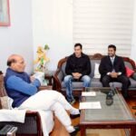 Sudhanshu Pandey admires Rajnath Singh's farsightedness as he meets the Defense Minister