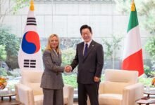 South Korean Prez Lee, Italian PM Meloni set for summit talks