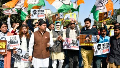 MP Congress workers protest, demand removal of Vijay Shah from state Cabinet