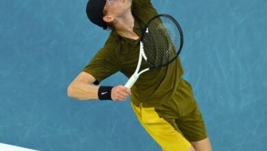 Aus Open: Jannik Sinner moves into second round after French opponent Gaston retires hurt