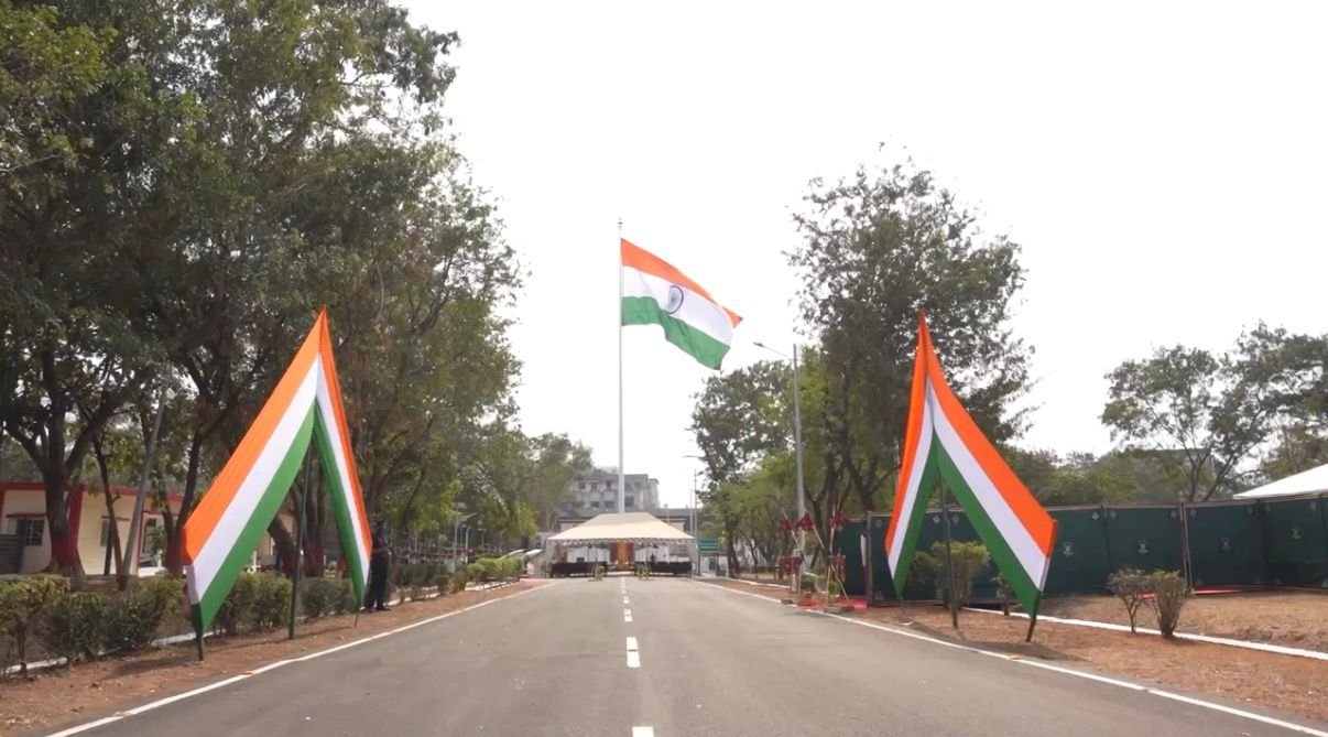 National flag on 108-feet high mast installed at Army Garrison in Hyderabad
