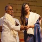 Bhagyashrii Borse tells Ilaiyaraaja: Truly an honour beyond words to be felicitated by you!