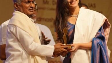 Bhagyashrii Borse tells Ilaiyaraaja: Truly an honour beyond words to be felicitated by you!