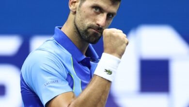 Aus Open: Novak Djokovic cruises past Pedro Martinez to reach second round