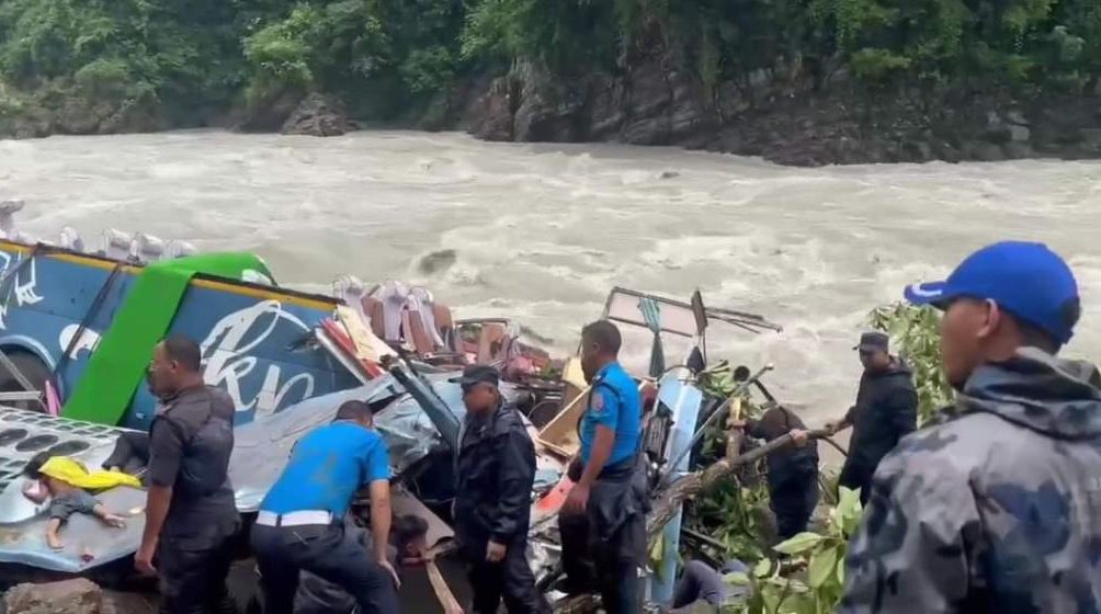 At least 12 killed in bus accident in central Nepal