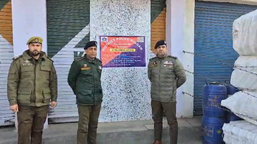 J&K police attach Rs 1.5 crore property of drug peddler in Kulgam crackdown