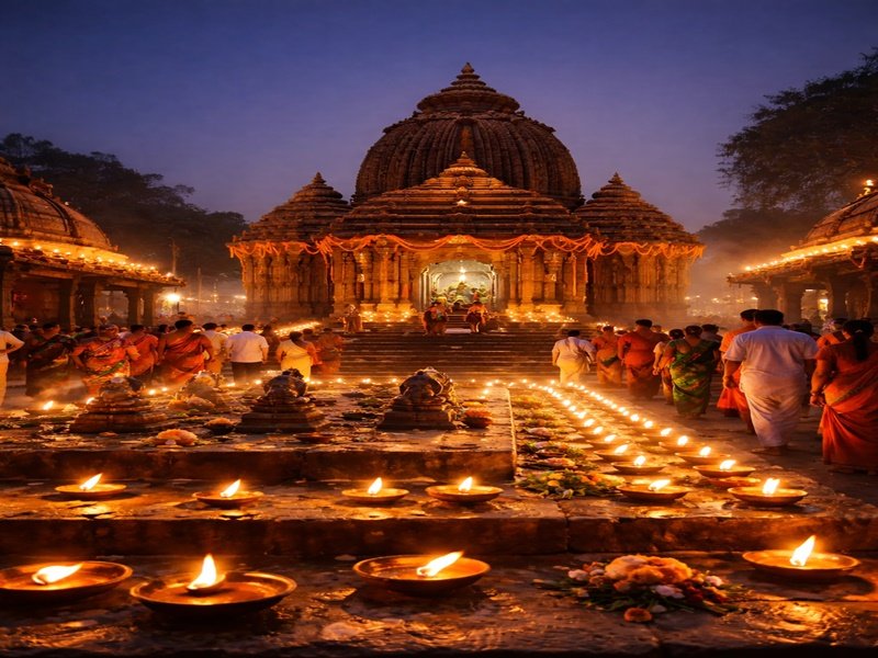 Maha Shivaratri: Lakhs of devotees gather at Shiva temples across Odisha