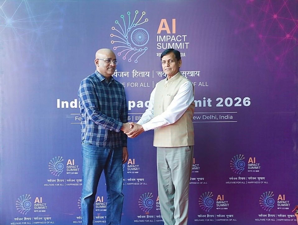 Guyana VP Bharrat Jagdeo arrives in New Delhi to attend AI Impact Summit 2 Guyana VP Bharrat Jagdeo arrives in New Delhi to attend AI Impact Summit