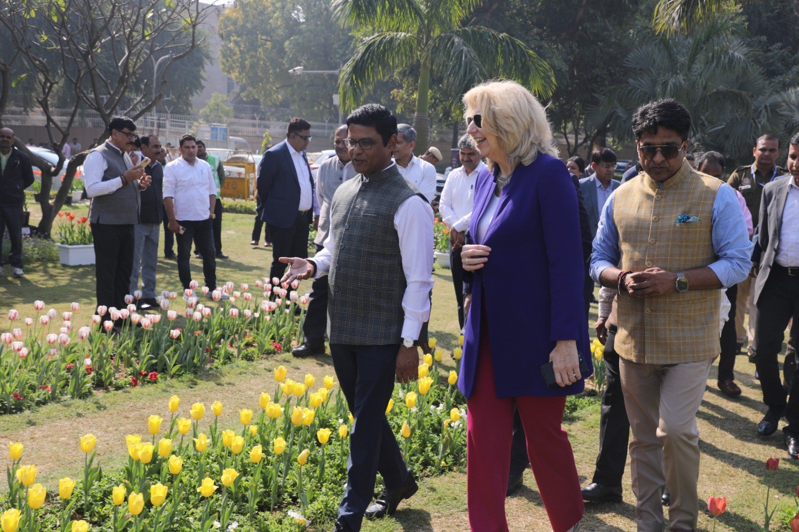 NDMC Chairman Keshav Chandra inaugurates Tulip festival