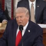 Trump hails tax cuts, border win; seeks voters ID and AI push