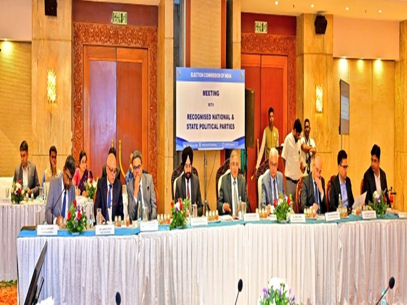 CEC Gyanesh Kumar, Election Commissioners meet political parties in Puducherry