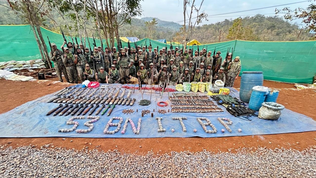 Rocket launchers, explosives among Maoist arms cache seized in Chhattisgarh village