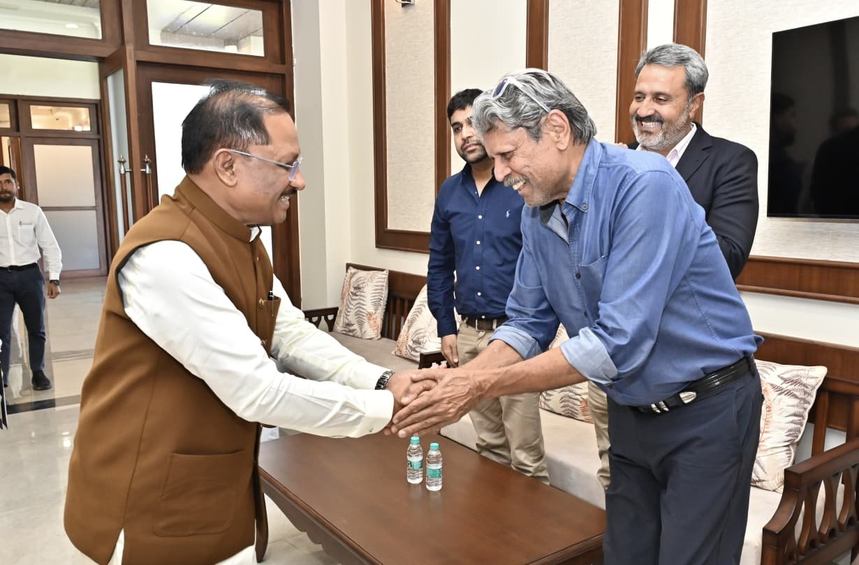 CM Vishnu Deo Sai and Kapil Dev discuss vision for international golf infrastructure in Chhattisgarh