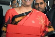 FM Sitharaman shows red 'digital bahi-khata'