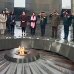 CDS Gen Anil Chauhan lays wreath at Armenian Genocide Memorial in Yerevan