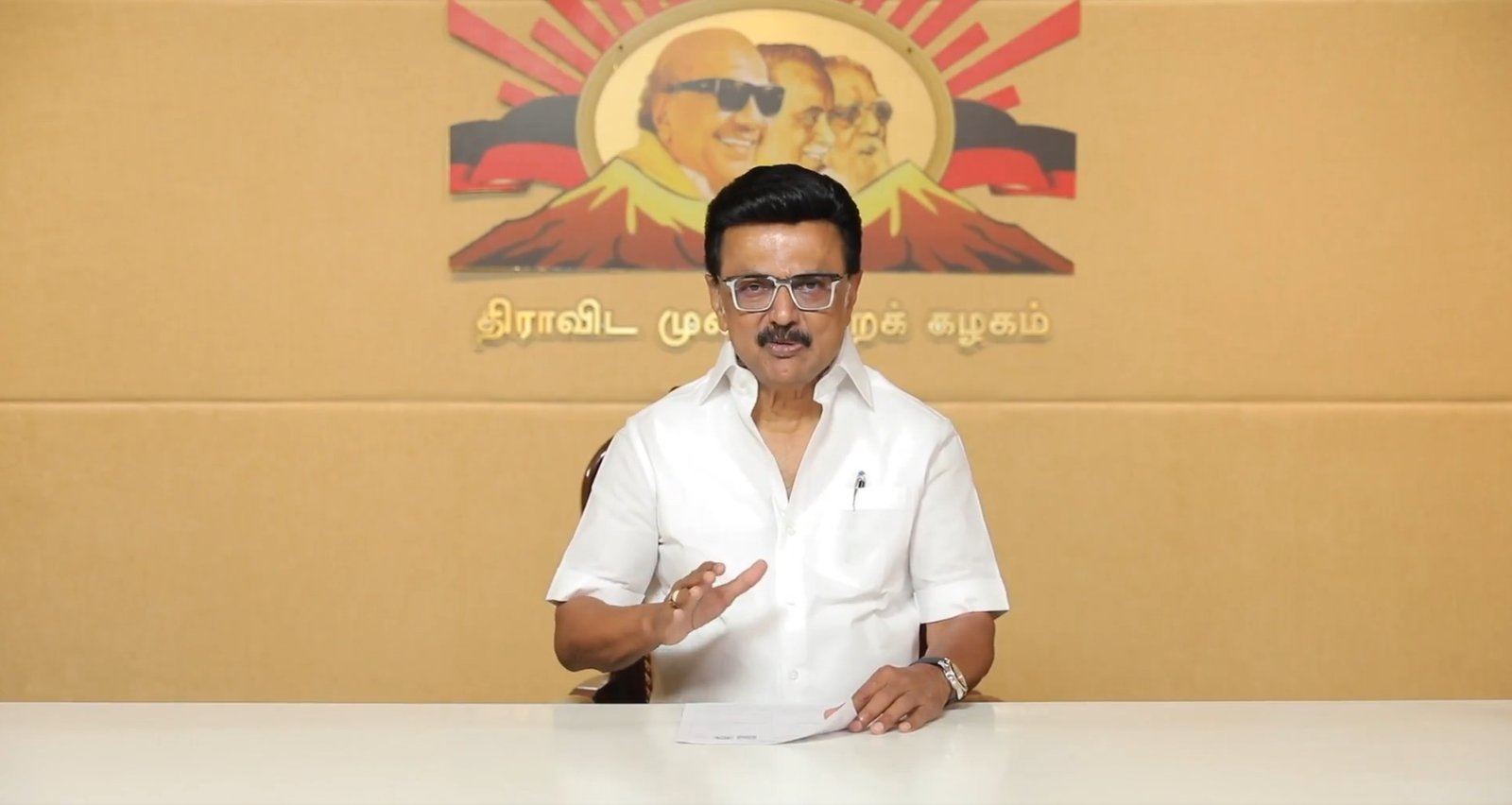 Stalin blasts AIADMK, BJP; calls on DMK cadre to march forward on the path shown by Anna