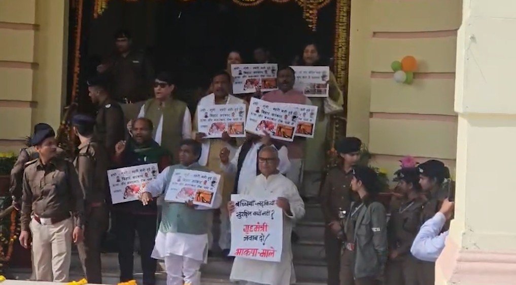 Bihar oppn protests Darbhanga crime, NEET aspirant death and Pappu Yadav arrest