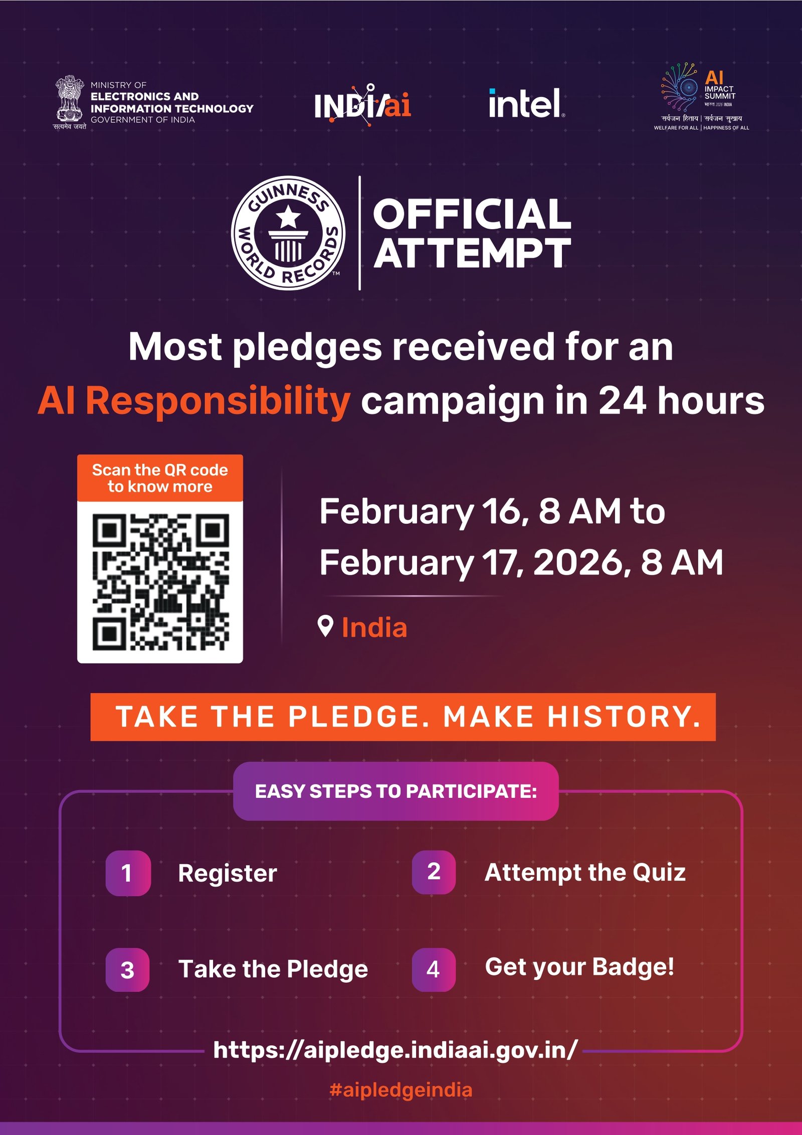 AI Responsibility Pledge campaign on Feb 16 to aim for Guinness World title