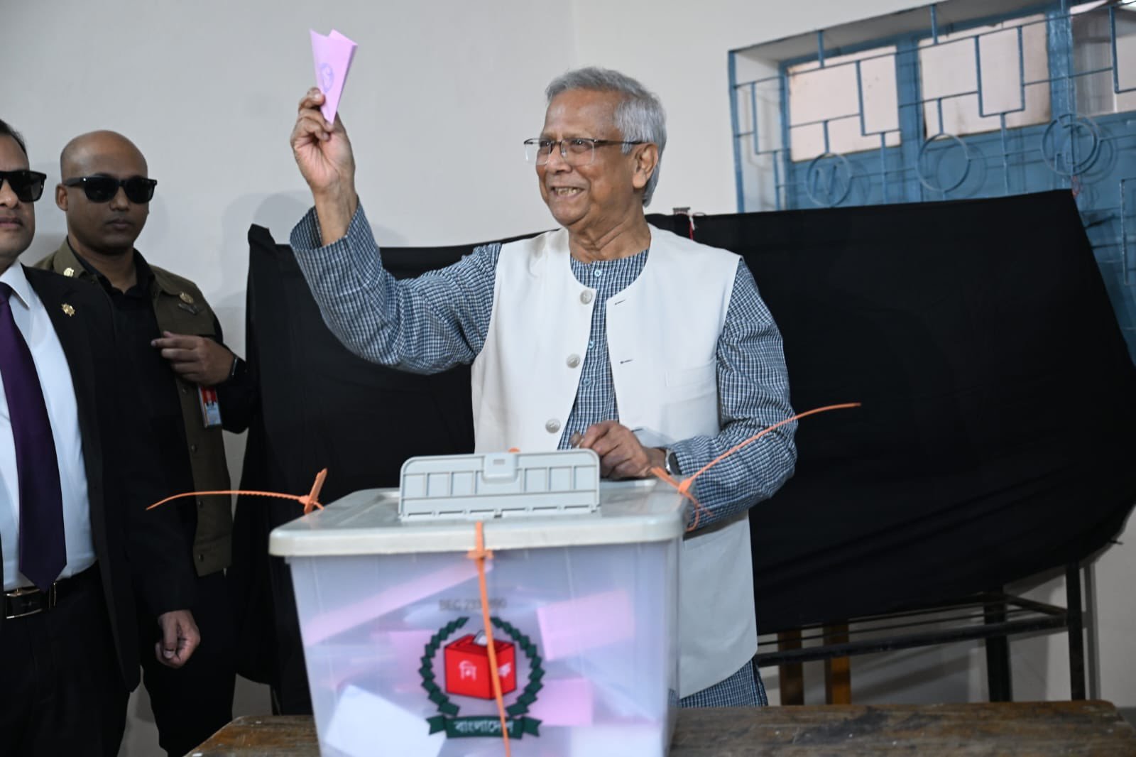 'Birthday of new Bangladesh': Yunus after casting vote in general elections