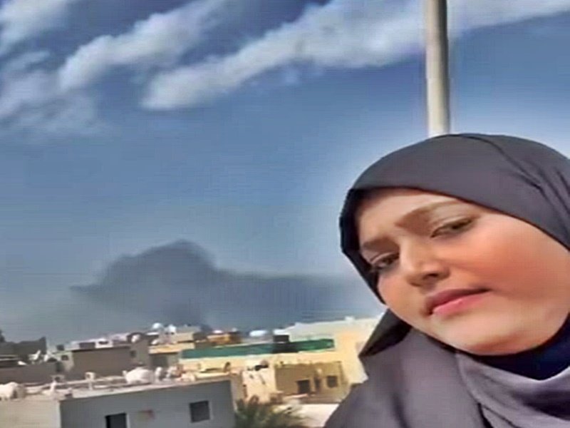 Karnataka woman records live missile attack in Bahrain, video goes viral 2 Karnataka woman records live missile attack in Bahrain, video goes viral